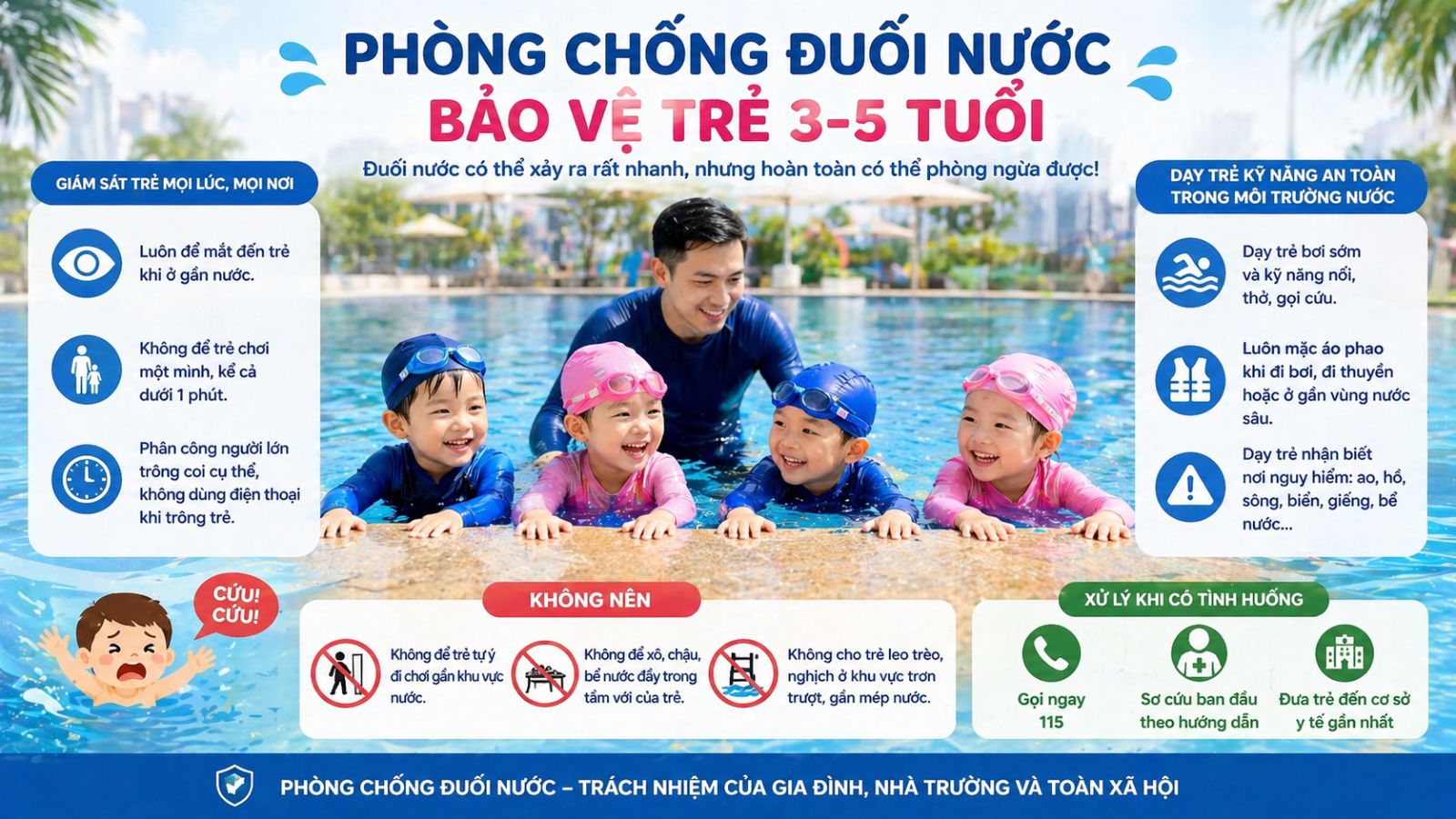 Phòng tránh đuối nước ở trẻ em